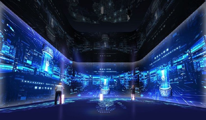 L型折幕投影 L型折幕投影設(shè)計(jì)效果圖