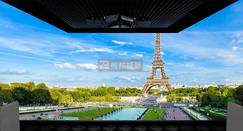 四折幕投影 四折幕投影空間的視覺效果