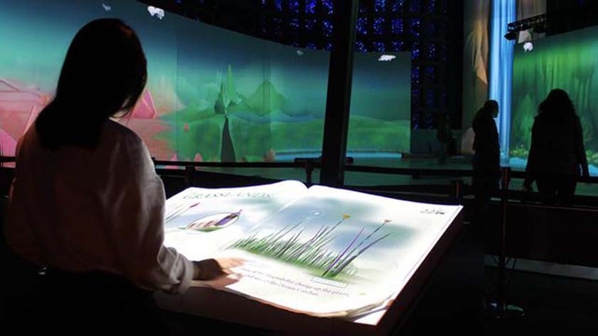 投影翻書 投影翻書展示繪本內(nèi)容