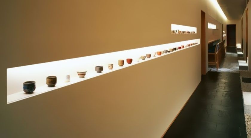 茶具展示 茶文化博物館中的茶具展示