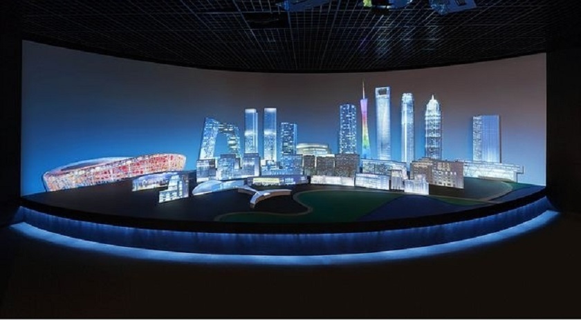 弧幕投影 弧幕投影與多媒體技術結合的展示效果