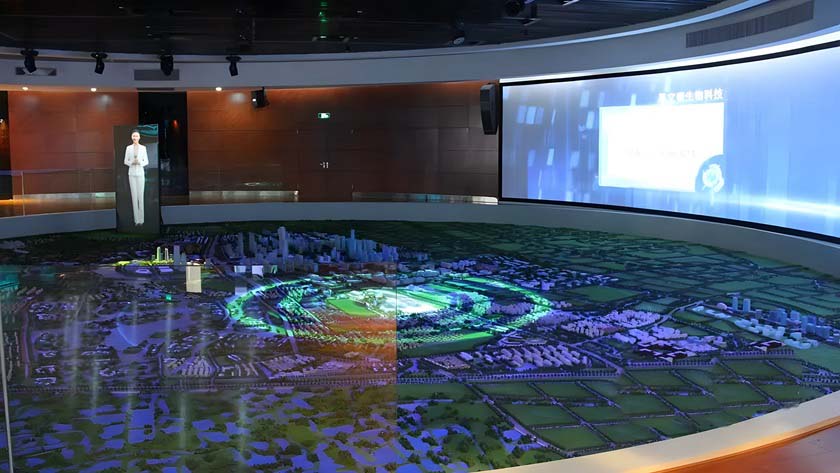 多媒體沙盤 多媒體沙盤交互形式展示效果