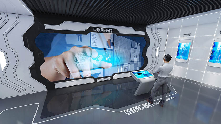 雙屏聯(lián)動展項 展廳雙屏聯(lián)動展項