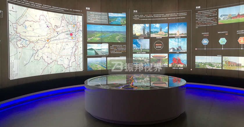 城鄉(xiāng)規(guī)劃館 城鄉(xiāng)規(guī)劃館中的多媒體沙盤
