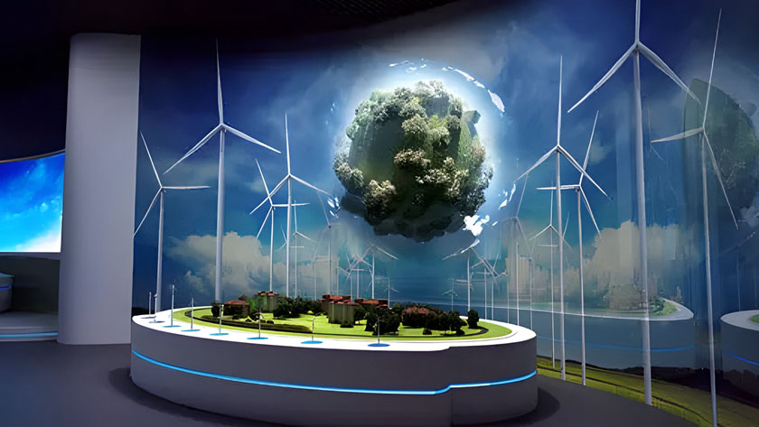 數(shù)字沙盤(pán) 氣象科普館中的數(shù)字沙盤(pán)效果展示