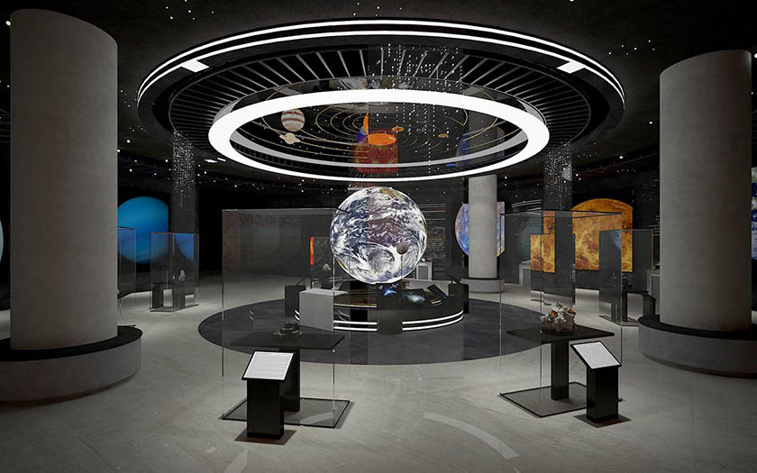 球幕投影 天文科普館中的球幕投影