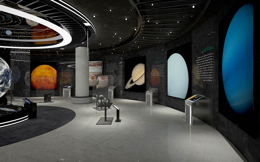 多媒體互動(dòng)裝置 天文科普館中的多媒體互動(dòng)裝置