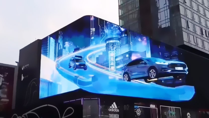 戶外裸眼3D廣告展示 戶外裸眼3D廣告展示