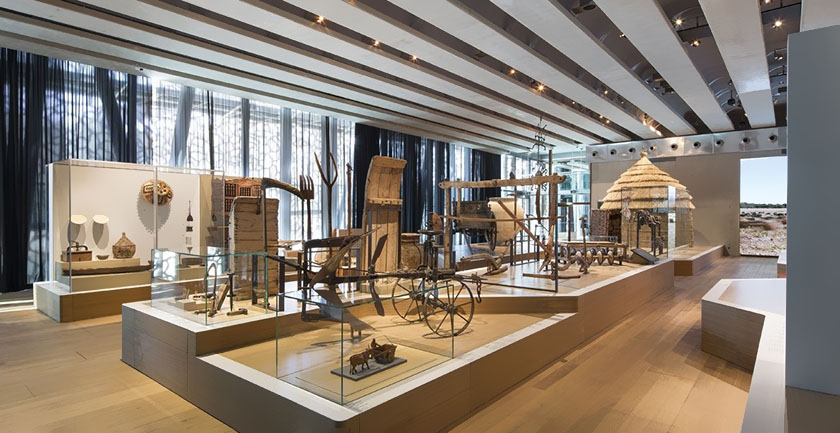 農(nóng)業(yè)主題館中的農(nóng)具展示 農(nóng)業(yè)主題館中的農(nóng)具展示