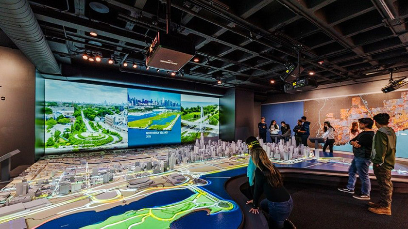 虛擬沙盤折幕LED屏 虛擬沙盤折幕LED屏