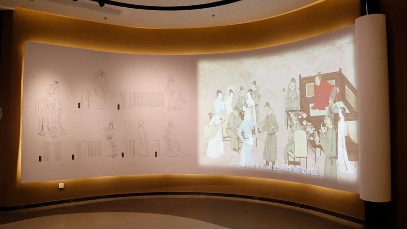 紡織非遺展廳弧幕投影展示 紡織非遺展廳弧幕投影展示