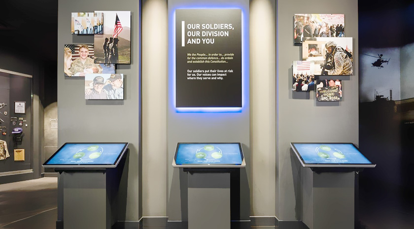 多媒體展廳設(shè)計方案中的觸摸一體機(jī) 多媒體展廳設(shè)計方案中的觸摸一體機(jī)