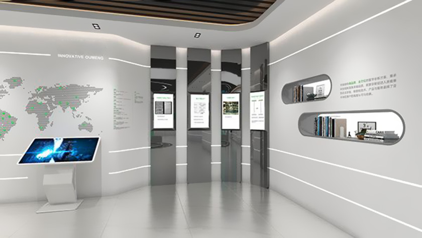 企業(yè)展館中的多媒體互動裝置 企業(yè)展館中的多媒體互動裝置