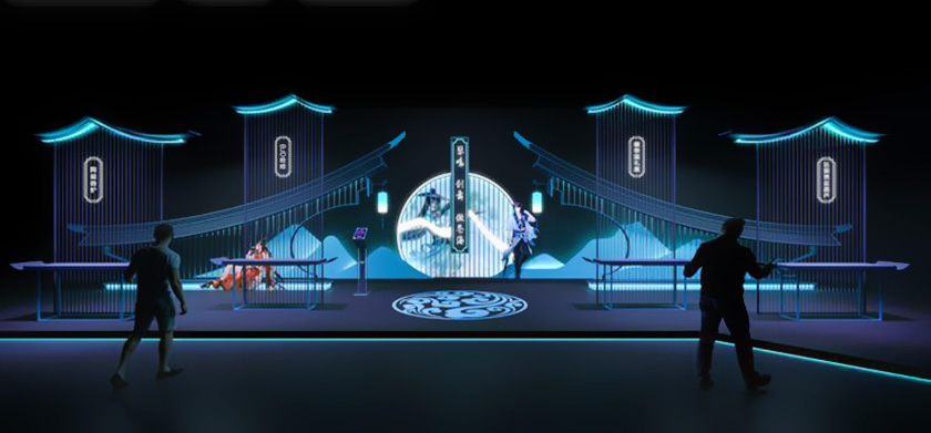 全息紗幕投影效果圖 全息紗幕投影效果圖