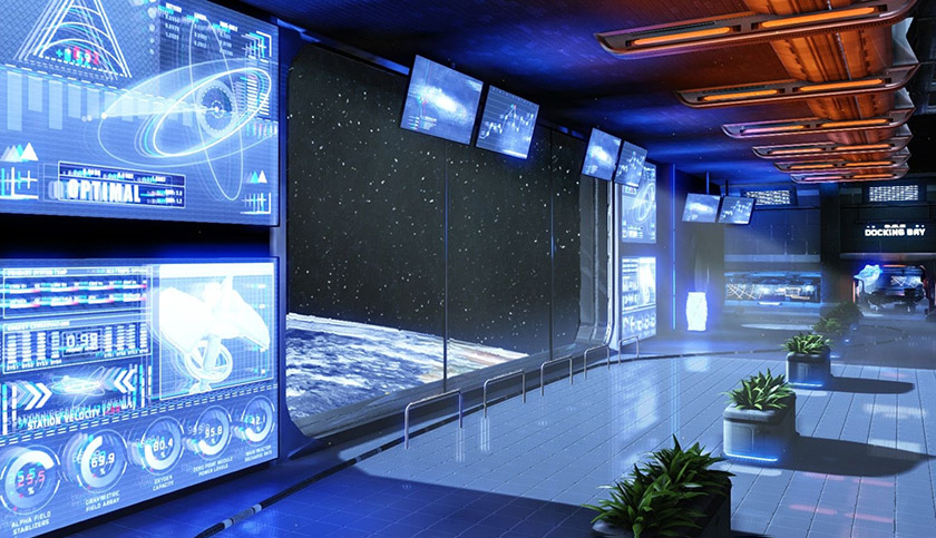 智慧科技展廳設(shè)計效果圖 智慧科技展廳設(shè)計效果圖