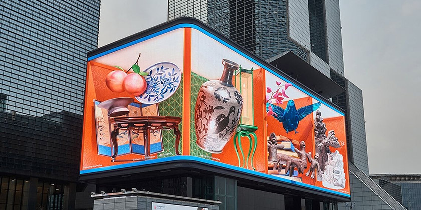 地標(biāo)建筑瓷器裸眼3D廣告 地標(biāo)建筑瓷器裸眼3D廣告