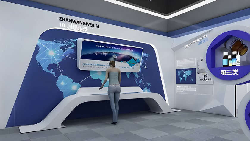 企業(yè)多媒體展廳設(shè)計效果圖 企業(yè)多媒體展廳設(shè)計效果圖