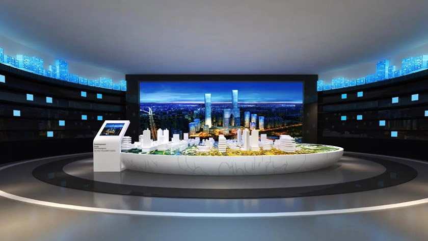 城鄉(xiāng)規(guī)劃館投影沙盤 城鄉(xiāng)規(guī)劃館投影沙盤