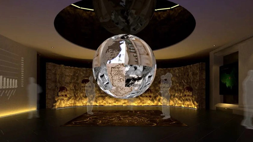 史館球幕投影設(shè)計(jì)效果圖 史館球幕投影設(shè)計(jì)效果圖