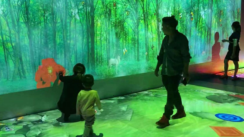 墻面互動(dòng)投影效果圖 墻面互動(dòng)投影效果圖