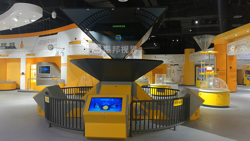 科技館展廳全息展示柜效果圖 科技館展廳全息展示柜效果圖