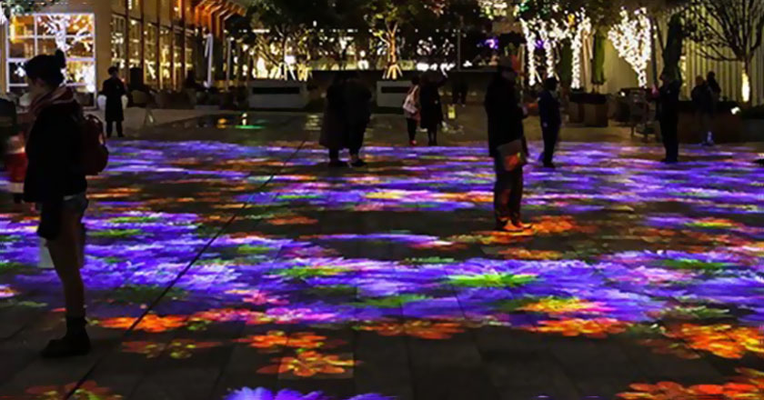 戶外地面互動(dòng)投影效果 戶外地面互動(dòng)投影效果