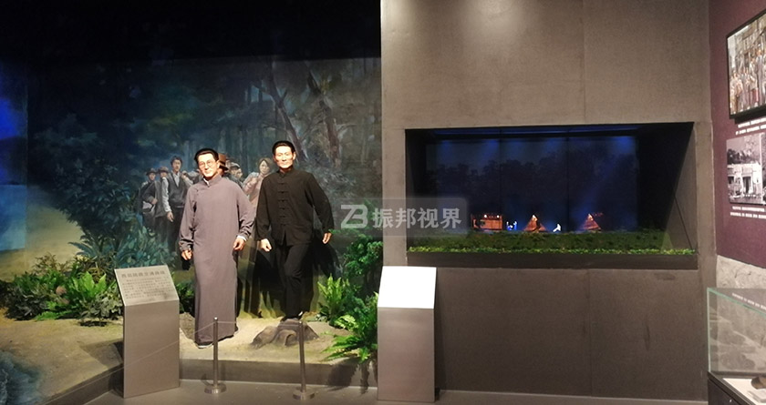 歷史主題館半景畫和幻影成像展示裝置 歷史主題館半景畫和幻影成像展示裝置