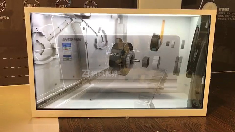 透明展示柜機(jī)械產(chǎn)品細(xì)節(jié)展示