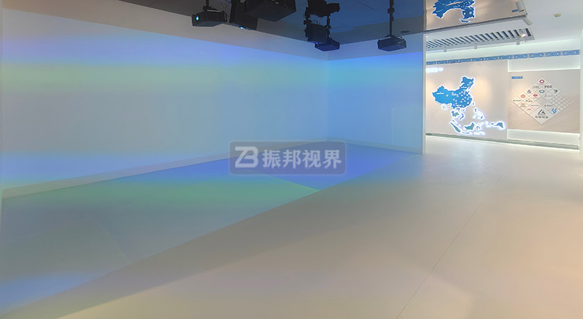 企業(yè)展廳三折幕沉浸式投影空間 企業(yè)展廳三折幕沉浸式投影空間