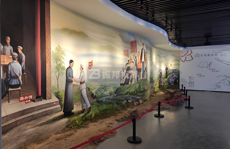 紀(jì)念館半景畫效果