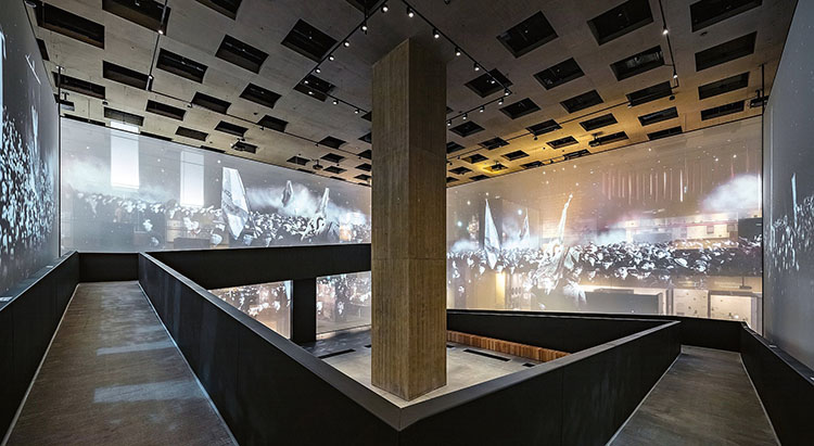 廉政教育基地互動投影效果