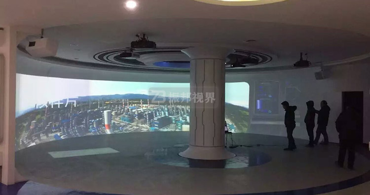 企業(yè)數(shù)字展廳弧幕投影