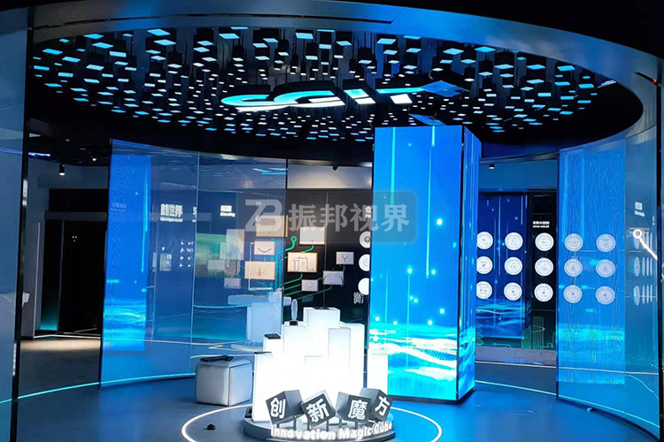 科技館玻璃背投