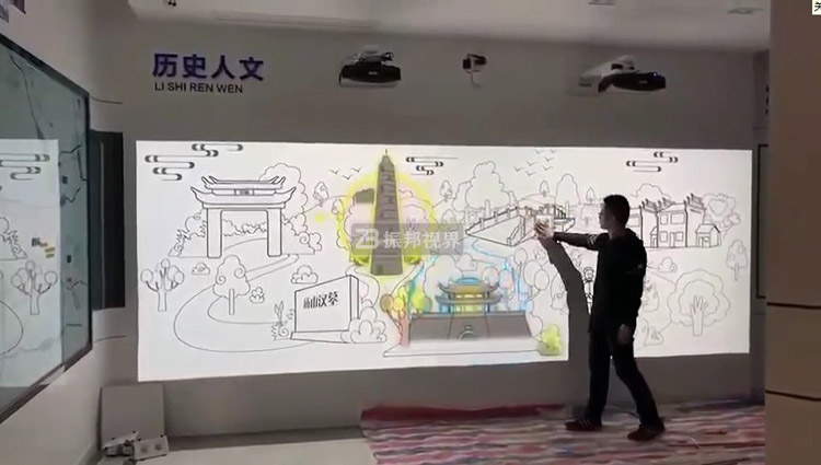 霍格沃茲互動墻展示歷史人文