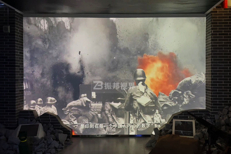 民俗博物館墻面投影裝置