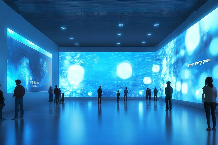 展廳光影互動墻