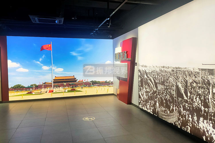 博物館折幕互動投影