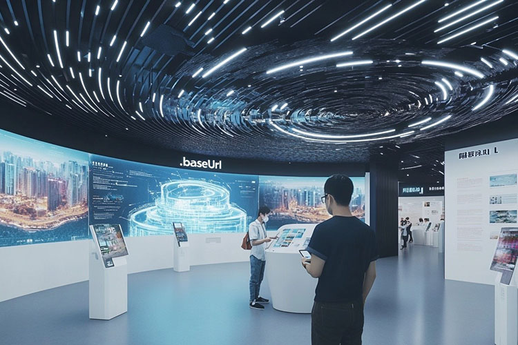 數(shù)字展廳弧幕LED