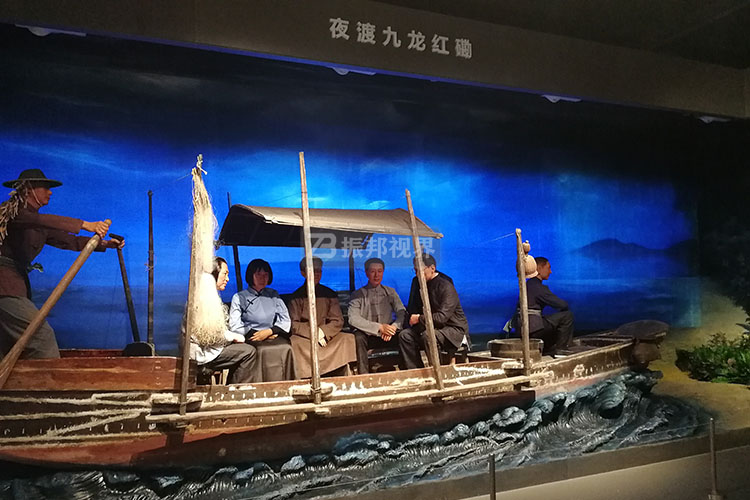 博物館半景畫(huà)投影效果