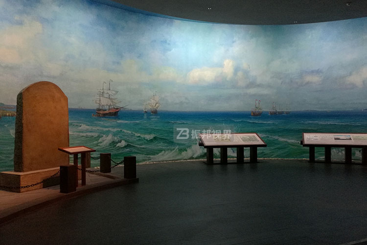 民俗文化館弧幕投影空間